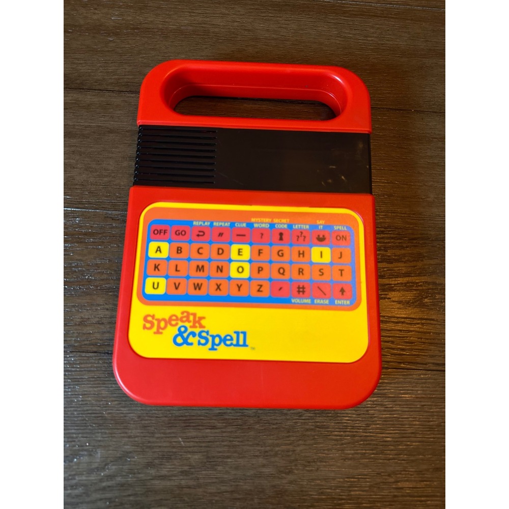 Basic Fun Speak & Spell Kids OS Red Retro Electronic Learning Toy 09624